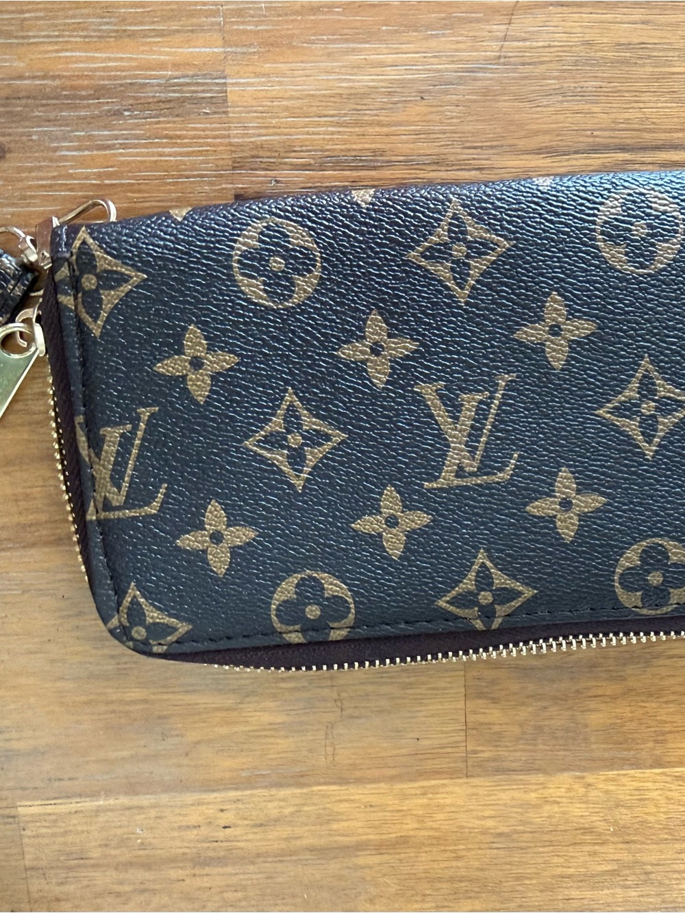 Monogram Canvas Zip Wallet - Brown